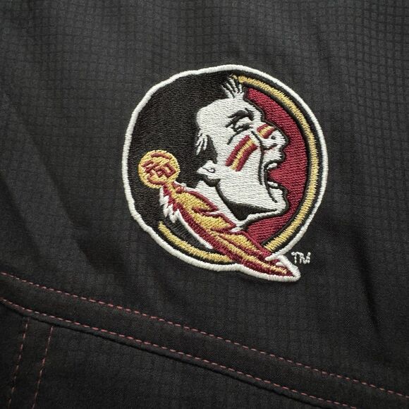 Columbia PFG Florida State Seminoles Fishing Shirt Mens L Black Omni-Shade FSU - Picture 5 of 8